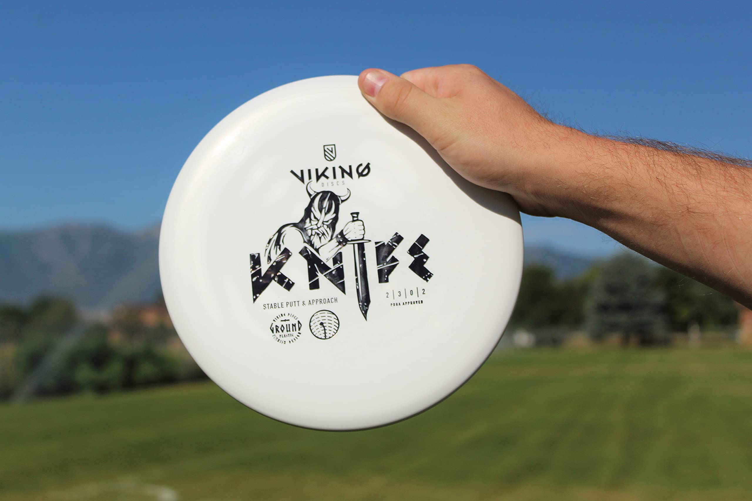 Viking Discs | Knife | Disc Golf Overstable Putt and Approach | Ground Plastic