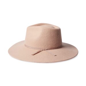 Brixton Sara Felt Fedora Hat, Blush, One Size