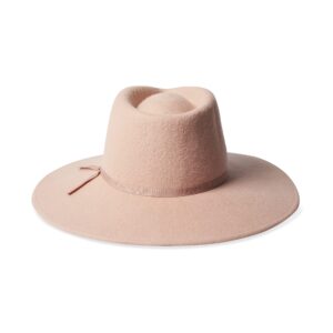 Brixton Sara Felt Fedora Hat, Blush, One Size