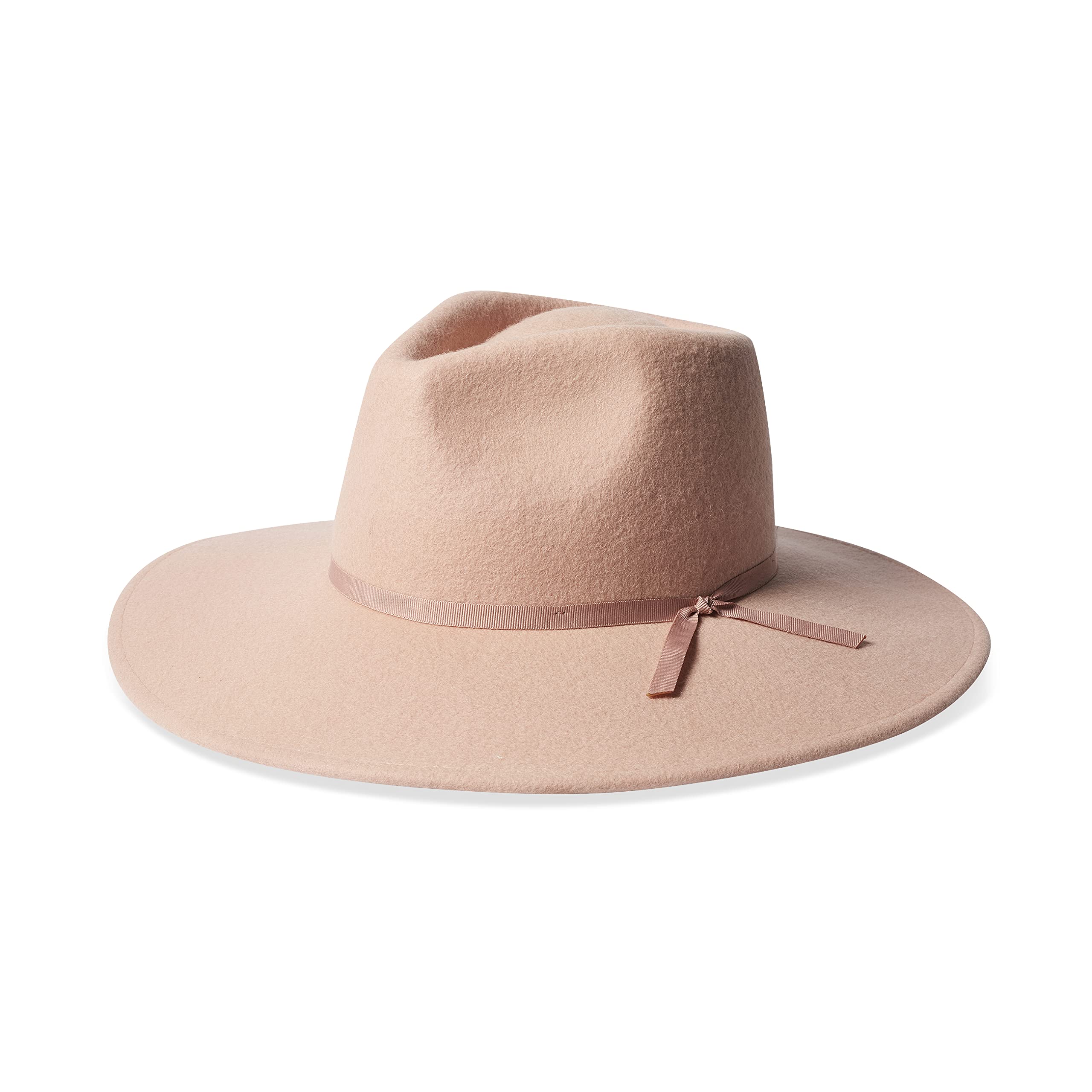 Brixton Sara Felt Fedora Hat, Blush, One Size