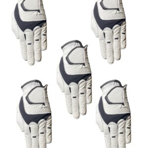 5 - All Weather Synthetic Golf Gloves (2XL, 5 Pack - Worn on Left Hand)