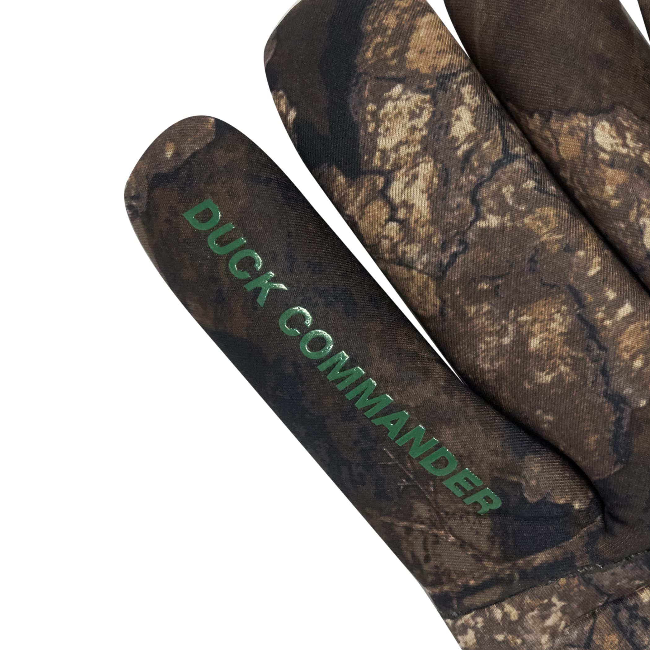 HOT SHOT Duck Commander x Men's Flare Realtree Timber Camo Glove - Gauntlet Cuff, Neoprene Shell, Fleece Lined, Large