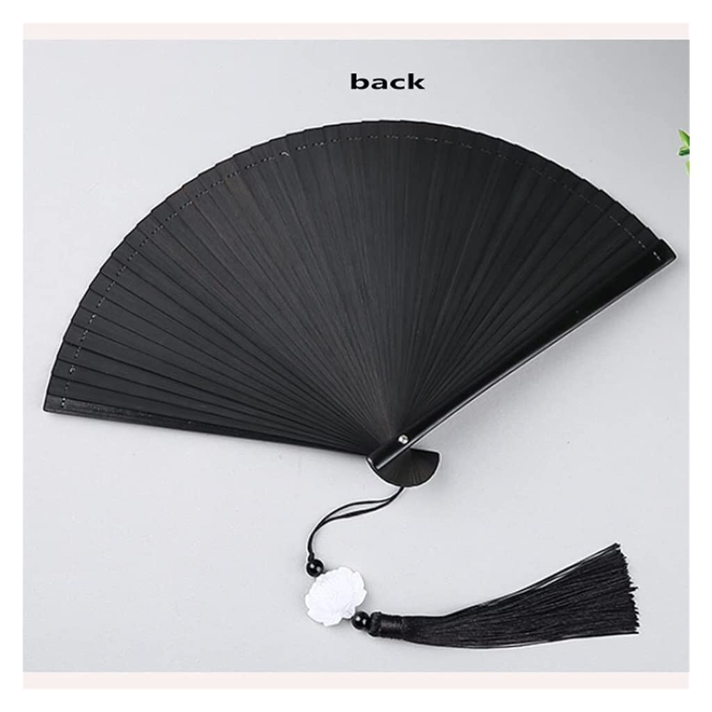 Folding Hand Fan Folding Fan Handheld Folded Fan Hand Fan Bamboo Folding Fan Chinese Style Female Handmade Japanese Ancient Style Fan Portable Foldable Fan Hand Held Fans (Color : C, Size : 32CM)