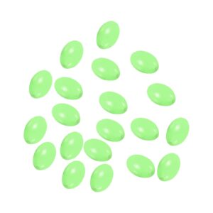 patikil 12x8mm luminous fishing beads, 200 pieces plastic glow fishing bait eggs rig bead tackle tool oval, green