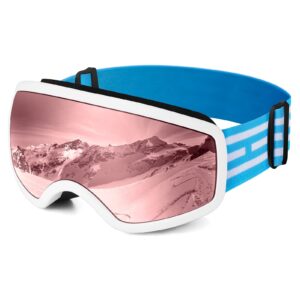 EasYoung Kids Ski Goggles Snowboard Goggles for Children, Youth, Boys & Girls 3-15