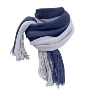 Women Winter Warm Scarf Tassel Soft Wrap Winter Thermal Long Shawl (Blue, One Size)