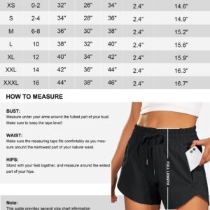 BMJL Women's Running Shorts High Waisted Athletic Shorts Summer Gym Workout Short with Zipper Pockets(S,White)