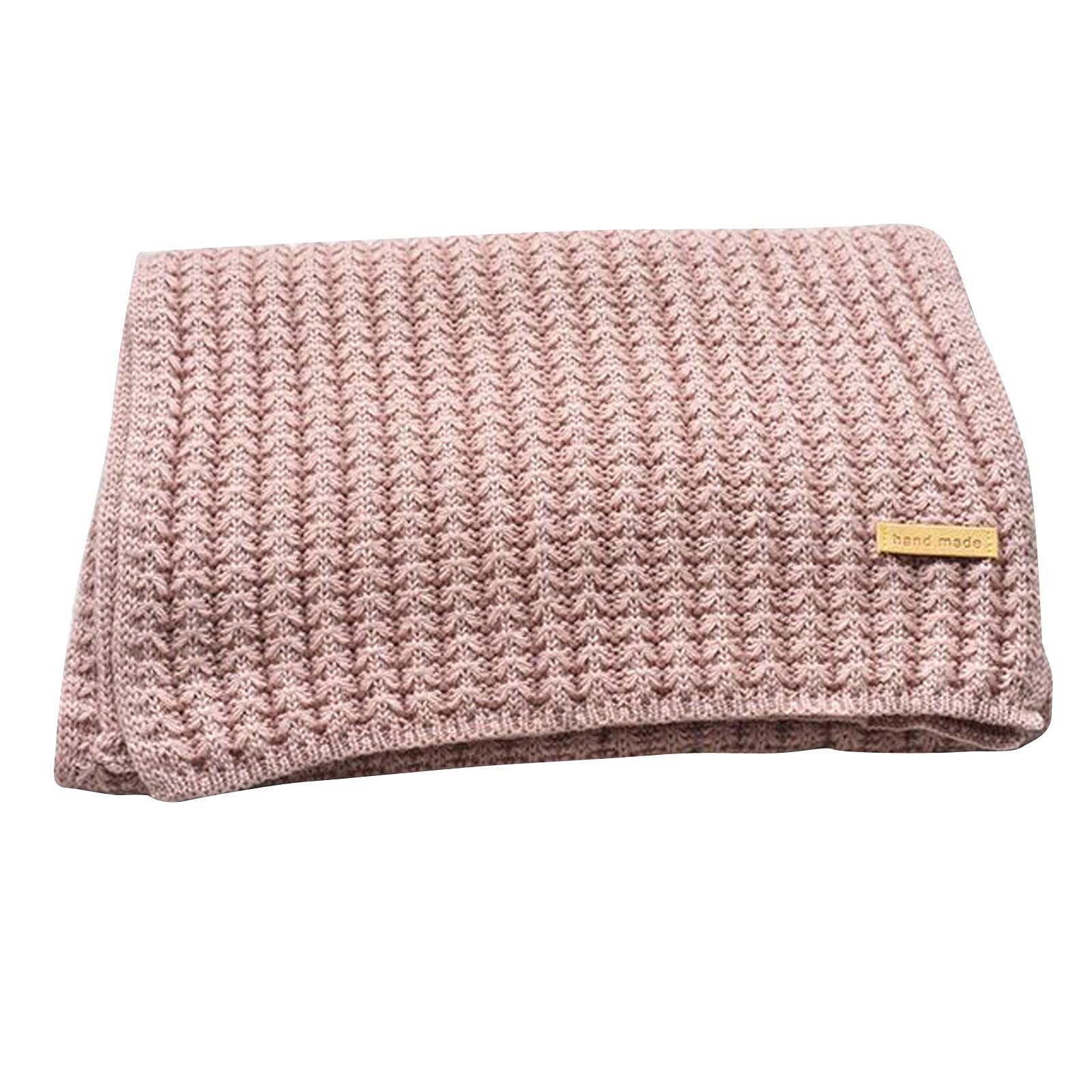 Winter Warm Scarf Women Knitted Scarf Winter Solid Color Soft Woolen Thickening Warm Long Scarf (Pink, One Size)