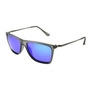 Body Glove Primo Wayfarer Sunglasses, Grey, 53 mm