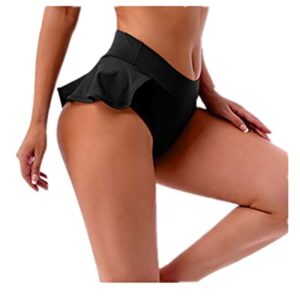 Women’s Yoga Booty Shorts High Waist Workout Gym Dance Hot Pants Spandex Athletic Shorts Butt Lifting Leggings Black XL