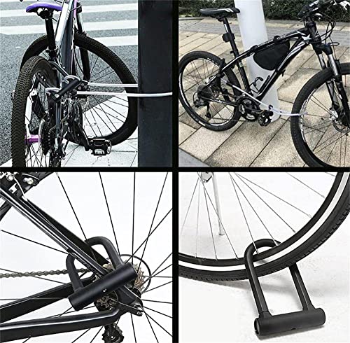 Bike Lock with Key, 1 Pack, Black, U-Lock, Beautiful Design