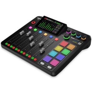 Rode RODECaster Pro II Integrated Audio Production Console Bundle with Rode RODECover II Polycarbonate Cover and 32GB MicroSDHC Memory Cards