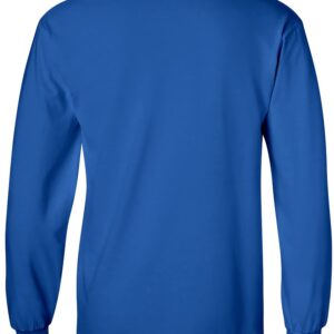 Air Force Left Chest Adult Long Sleeve T-Shirt in Royal - X-Large