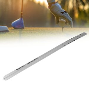 Putter Straight Ruler, Aluminum Practice Putting Alignment Rail Hitting Training Aids for Putting Green