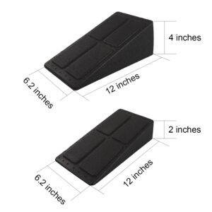 Slant Board Stretching Equipment – 3Pcs Foam Board Calf Stretcher – Durable Polypropylene Foam Slant Board for Squats – Different Inclination Angles – Ideal for Recovery, Workouts