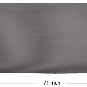 BalanceFrom All Purpose 1-Inch Extra Thick High Density Anti Tear Exercise Yoga Mat with Carrying Strap,Grey