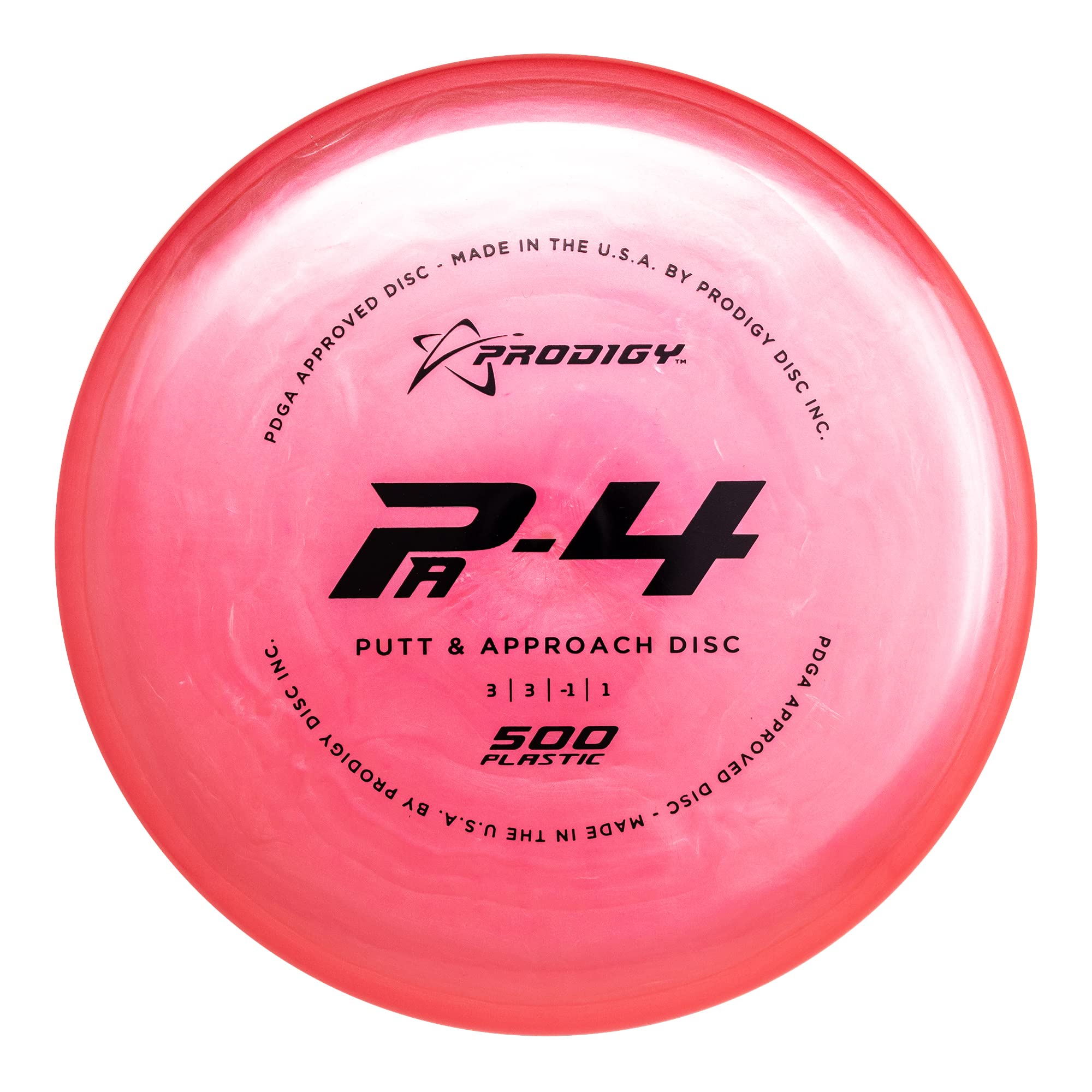 Prodigy Disc 500 PA-4 | Understable Disc Golf Putter | Great for Understable Approach Shots | Easy Turnovers or Hyzer-Flips | Perfect Disc Golf Approach for Straight Shots | Colors May Vary (170-174g)