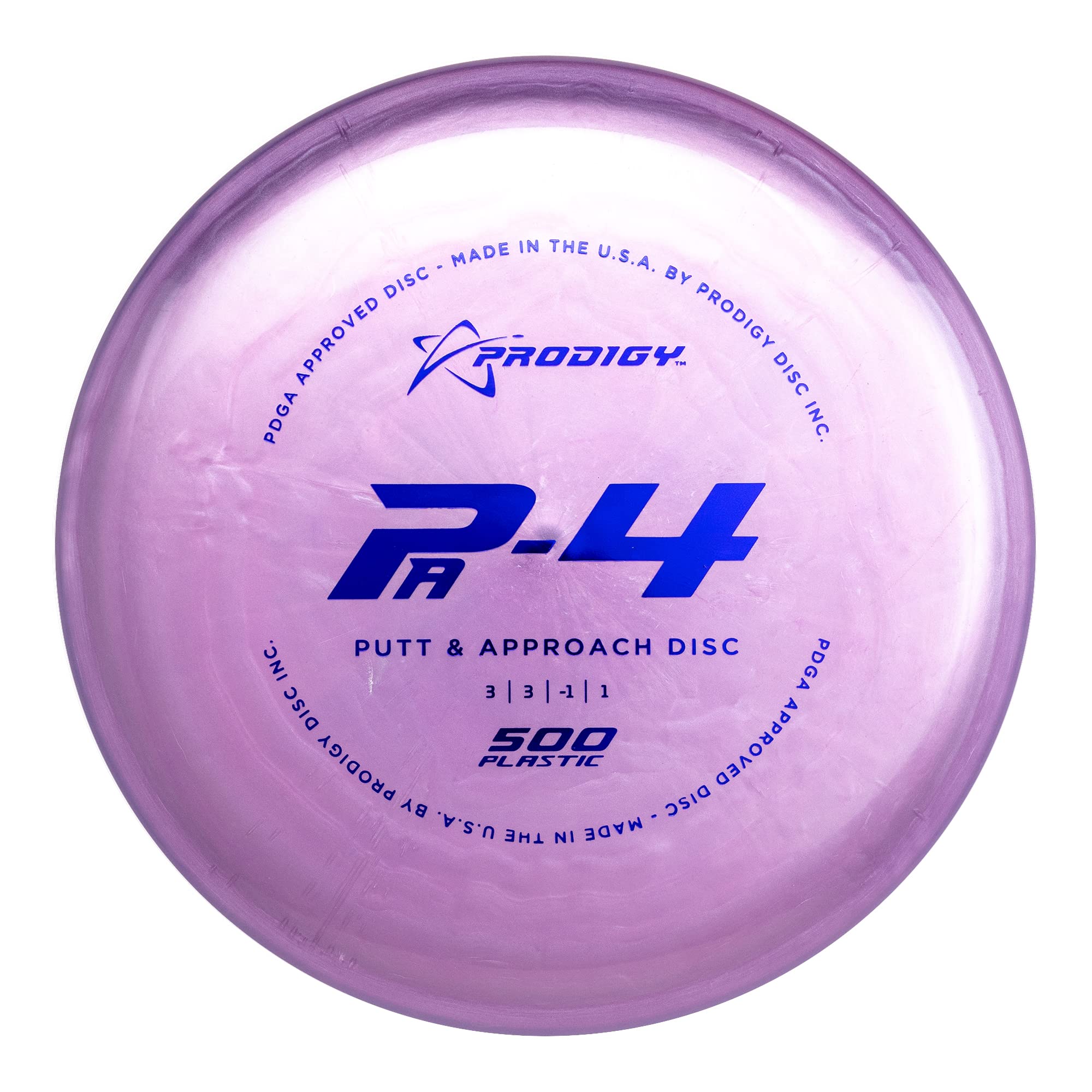 Prodigy Disc 500 PA-4 | Understable Disc Golf Putter | Great for Understable Approach Shots | Easy Turnovers or Hyzer-Flips | Perfect Disc Golf Approach for Straight Shots | Colors May Vary (170-174g)