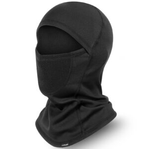 hasagei balaclava winter thermal ski mask breathable face hood balaclava motorcycle bike for men and women black