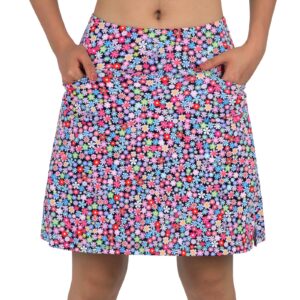 beroy Women's Active Performance Skort Lightweight Skirt for Running Tennis Golf Workout Sports(M Pink)