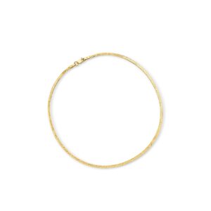 rs pure by ross-simons 1.5mm 14kt yellow gold herringbone anklet. 10 inches