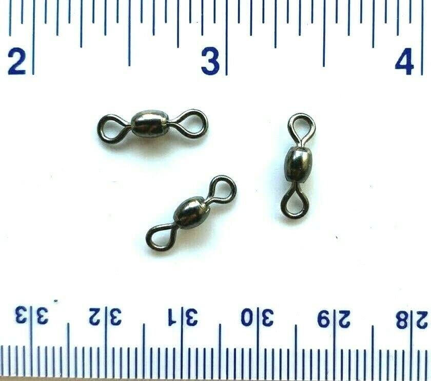 1000 Gerry's Tackle Black Crane Fishing Swivels Size 5 (74 lbs. Test) - Bulk swivels