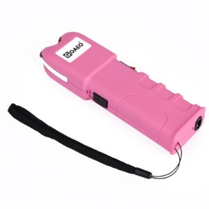 GOAEO Stun Gun - 59 Billion Heavy Duty Rechargeable with LED Flashlight, Includes Wrist Strap and Belt Holster, Pink