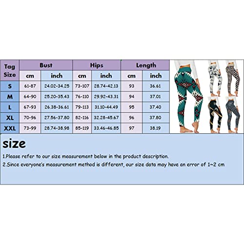 Women Full Length Workout Running Sports Tights Butt Lift Yoga Pants Tribal Style Pregnancy Yoga Pants Petite Green