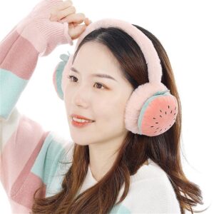 HLDETH Lovely Fruit Winter Soft Children Keep Warm Earmuffs Outdoor Skiing Ear Muff Cartoon Headphone Warmer Plush Caps (Color : F, Size : One Size)