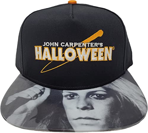 Ripple Junction Halloween Michael Myers Laurie Strode Scary Horror Movie Slasher Film Adjustable Snapback Baseball Cap Hat Multi