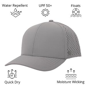 ANKOR Ultra Performance Water-Resistant UPF 50 Baseball Hat | Golf | Boat | Beach | Lake | Workout | Everyday | Men and Women (White)