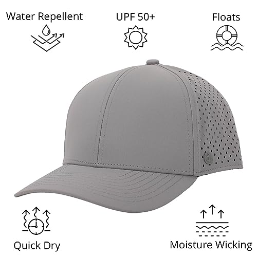 ANKOR Ultra Performance Water-Resistant UPF 50 Baseball Hat | Golf | Boat | Beach | Lake | Workout | Everyday | Men and Women (White)