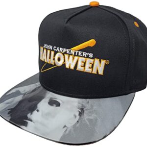 Ripple Junction Halloween Michael Myers Laurie Strode Scary Horror Movie Slasher Film Adjustable Snapback Baseball Cap Hat Multi