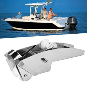 Anchor Holder, Anchor Bracket, Strong Silver Stainless Steel Lightweight for Boat Boat Accessory Boat Part 16.5-33lbs Anchor