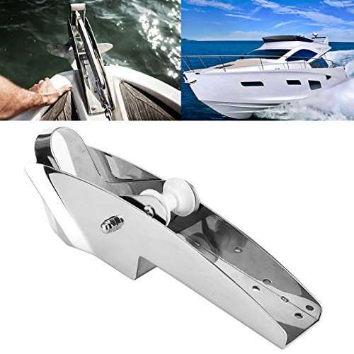 Anchor Holder, Anchor Bracket, Strong Silver Stainless Steel Lightweight for Boat Boat Accessory Boat Part 16.5-33lbs Anchor