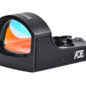 Ade Advanced Optics Stingray Green Dot Sight for RMR Footprint/Mounting Plate/Slide/Plate Optics Ready Pistol - 6MOA