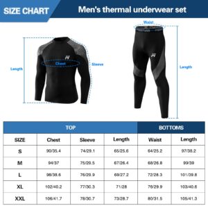 MEETWEE Thermal Underwear for Men, Fleece Lined Base Layer Set Cold Weather Ski Gear Top & Long Johns for Skiing Motorcycle Camo