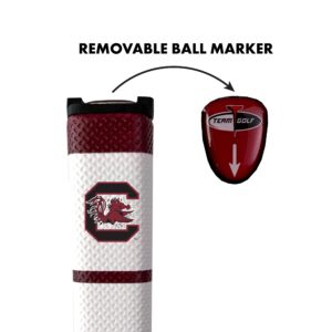 Team Golf NCAA SOUTH CAROLINA Golf Putter Grip Team Golf NCAA Golf Putter Grip (Multi Colored) with Removable Ball Marker, Durable Wide Grip & Easy to Control