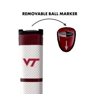 Team Golf NCAA VIRGINIA TECH Golf Putter Grip Team Golf NCAA Golf Putter Grip (Multi Colored) with Removable Ball Marker, Durable Wide Grip & Easy to Control