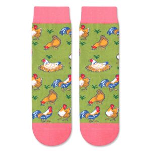 Zmart Kids Funny Socks Fun Socks girls Chicken Socks Teens, Cute Chicken Lover Gifts Animal Children 7-10 Years