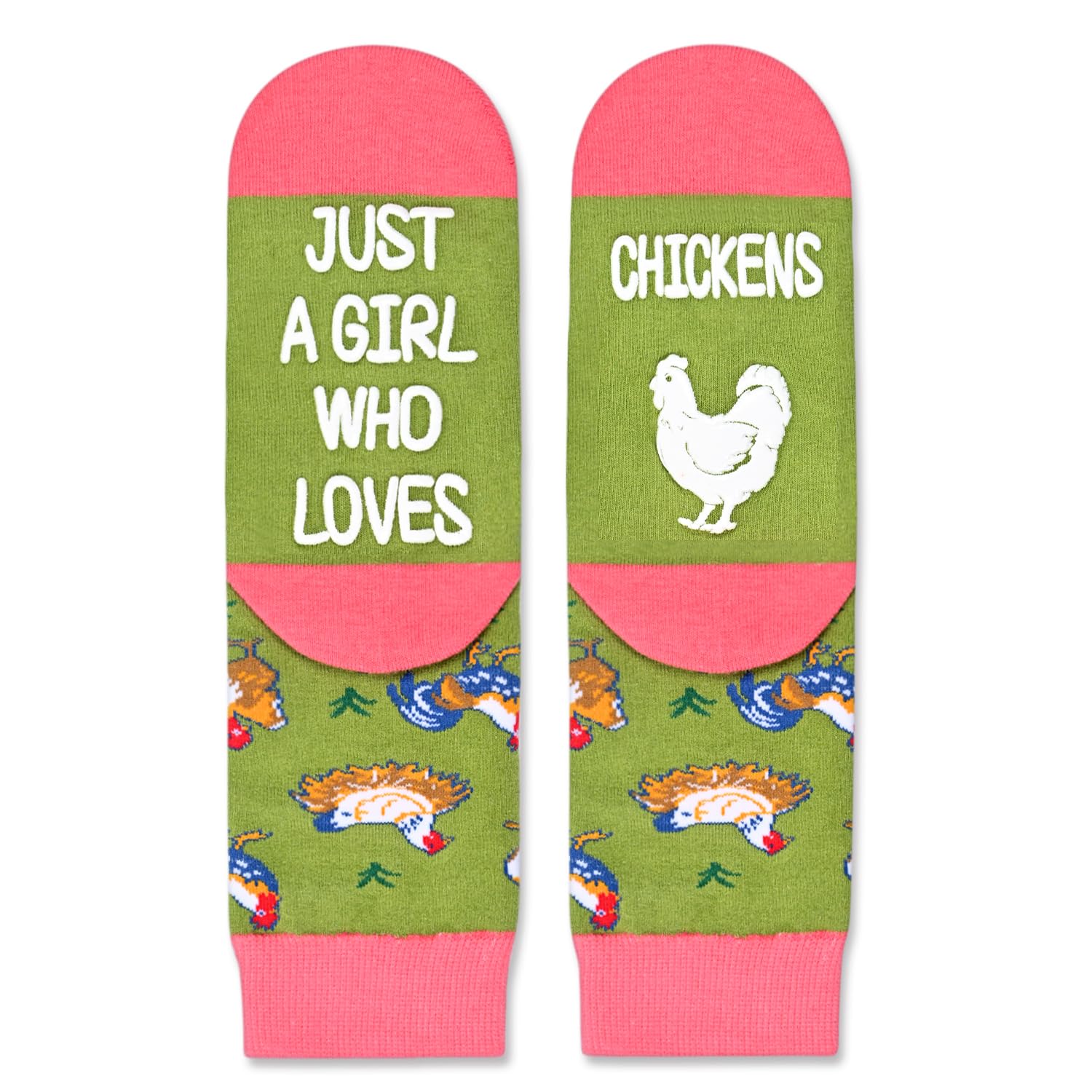 Zmart Kids Funny Socks Fun Socks girls Chicken Socks Teens, Cute Chicken Lover Gifts Animal Children 7-10 Years