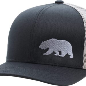 LINDO Trucker Hat - Critter Collection (Bear - Black/Graphite)