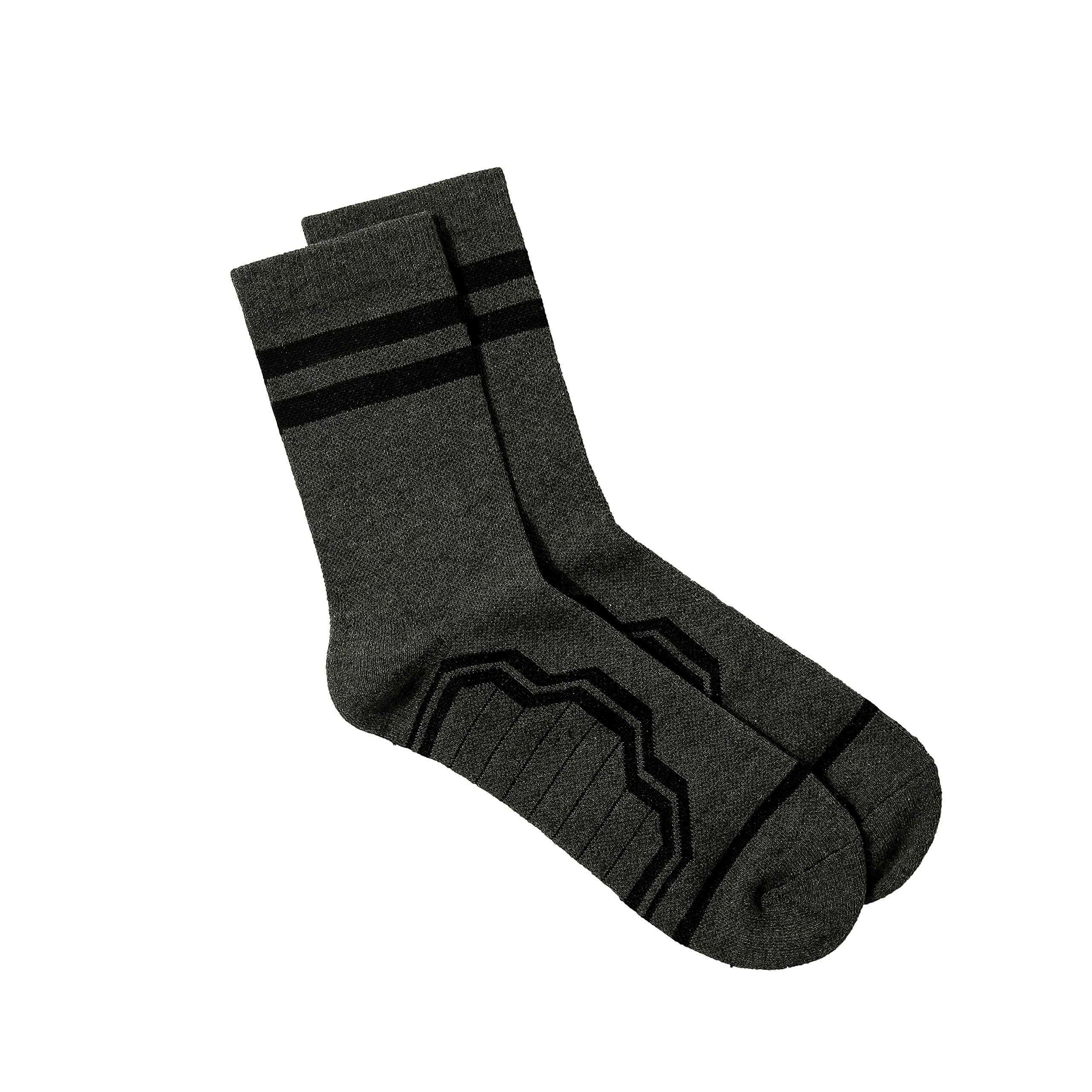 Performance Crew Socks - Moisture Wicking Control Comfort Fit Cushioned socks with Arch Compression 3-Pairs…