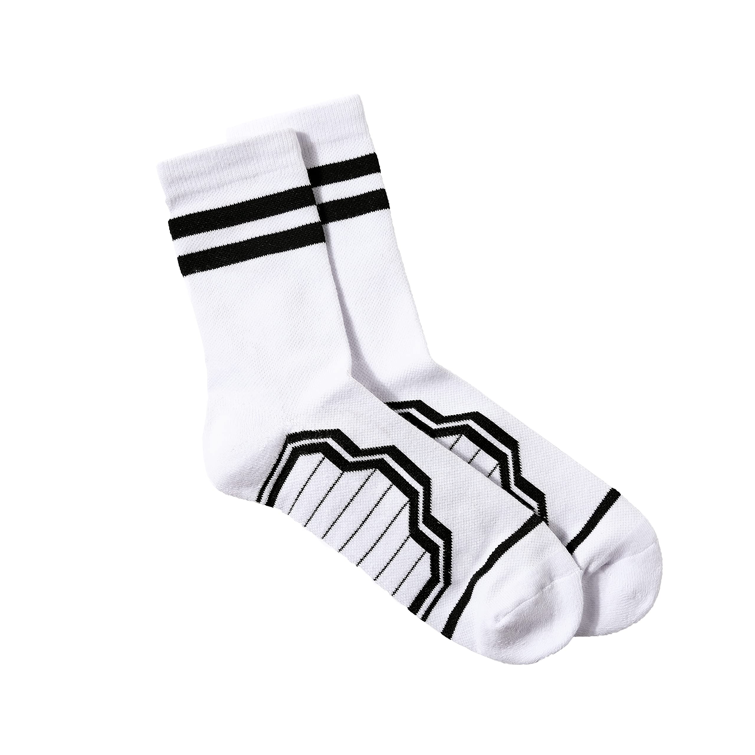 Performance Crew Socks - Moisture Wicking Control Comfort Fit Cushioned socks with Arch Compression 3-Pairs…