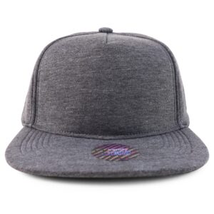 Trendy Apparel Shop XXL Oversize Flatbill Structured Foam Snapback Cap - Grey - 2XL