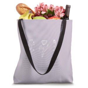 Lavender Purple Botanical Leaf Plant Flower Leaves Tote Bag