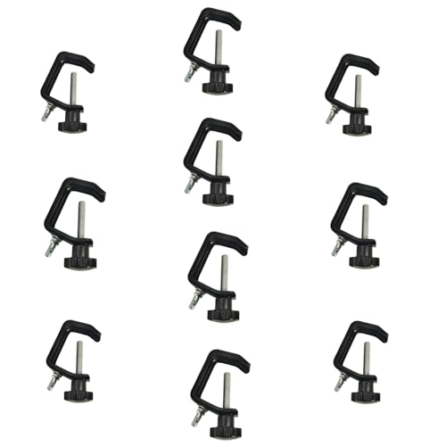 10 Pack ASMSLIT 6'' C-Clamp Truss 44LBs Heavy Duty for DJ Club Stage Lights