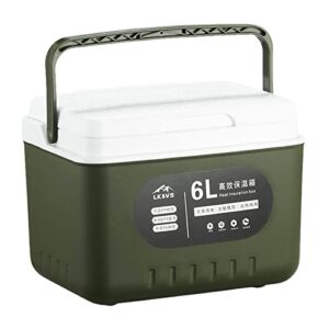 lafande compact ice coolers | 6 qt portable high-capacity cooler molded lunch box cooler,ice box for camping, fishing, hunting, bbqs & outdoor activities