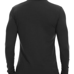 SIMIYA Mens Turtleneck Long Sleeve Shirts, Slim Fit Thermal Turtleneck for Men Basic Lightweight Thermal Underwear Top Black