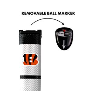 Team Golf NFL CINCINNATI BENGALS Golf Putter Grip Team Golf NFL Golf Putter Grip (Multi Colored) with Removable Ball Marker, Durable Wide Grip & Easy to Control